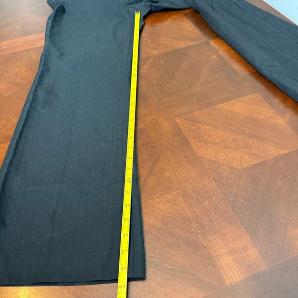 Ann Taylor Womens Black Pinstripe Dress Pants Size 8 Made In Turkey - Picture 8 of 9